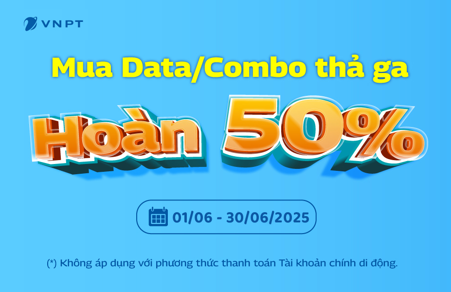 Thể lệ chương trình “Hoàn 50% khi mua gói cước di động”