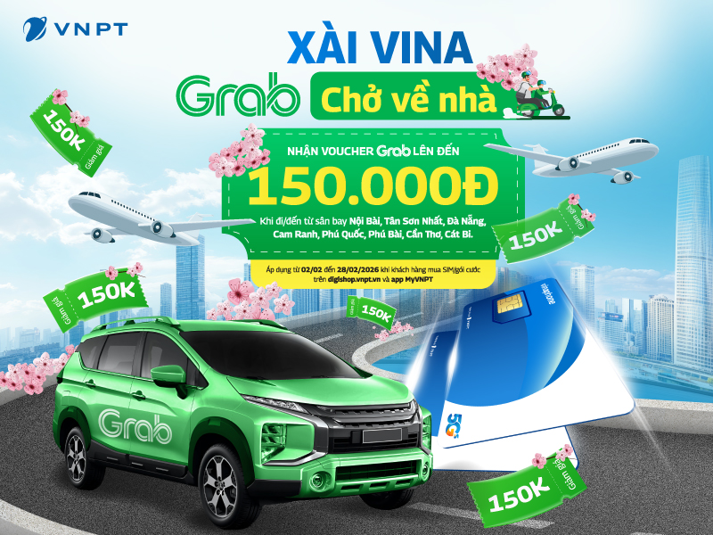 Xài Vina, Grab chở về nhà