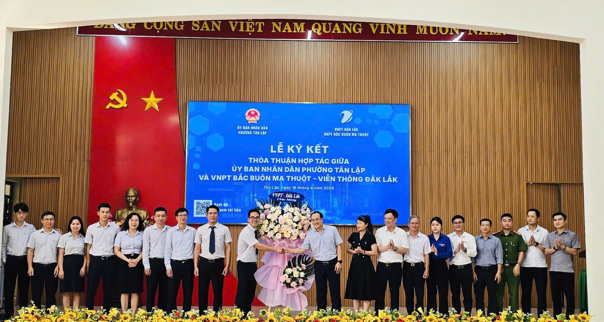 LỄ KÝ KẾT THỎA THUẬN HỢP TÁC GIỮA UBND PHƯỜNG TÂN LẬP VÀ VIỄN THÔNG ĐẮK LẮK | LỄ PHÁT ĐỘNG PHONG TRÀO “BÌNH DÂN HỌC VỤ SỐ” NĂM 2026